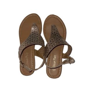 Dream Pairs Rose Gold Rhinestone Sandals Size 6